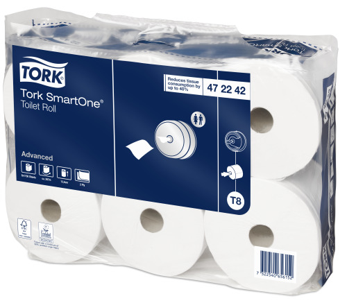 PAPEL HIGIENICO TORK SMARTONE 207MTS. Pack 6Ud.