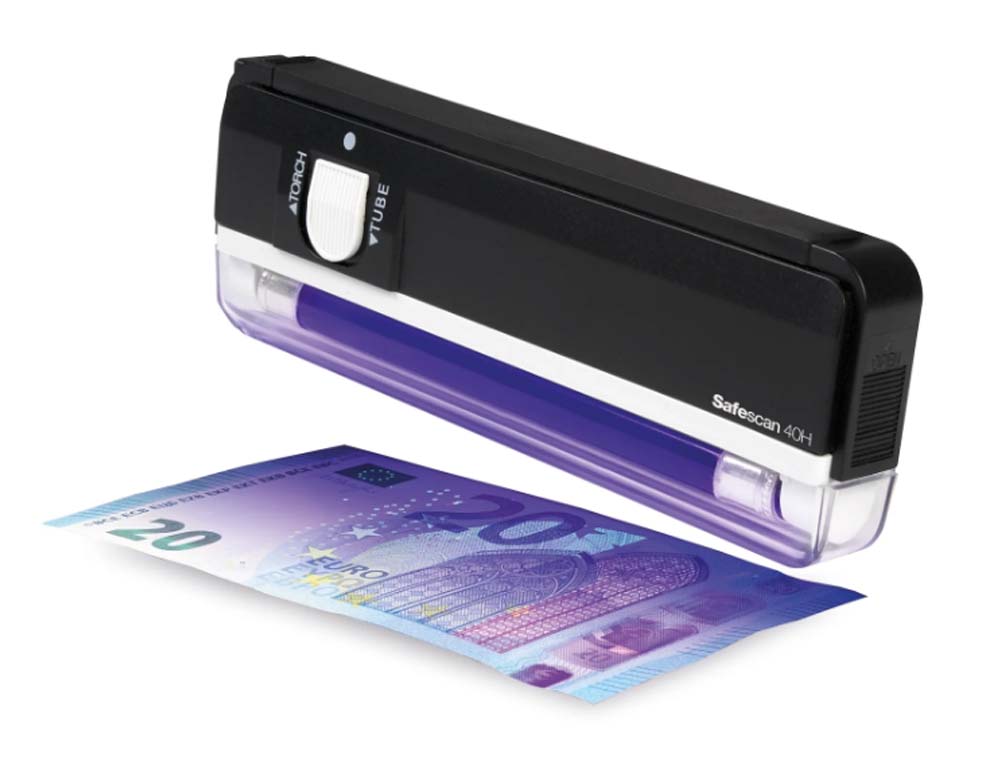 DETECTOR DE BILLETES FALSOS PORTATIL SAFESCAN 40H
