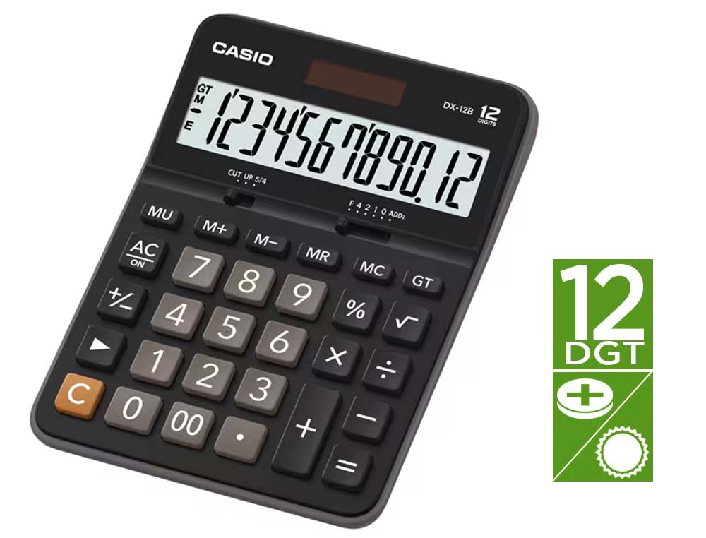 CALCULADORA CASIO 12 DIGITOS DX-12B