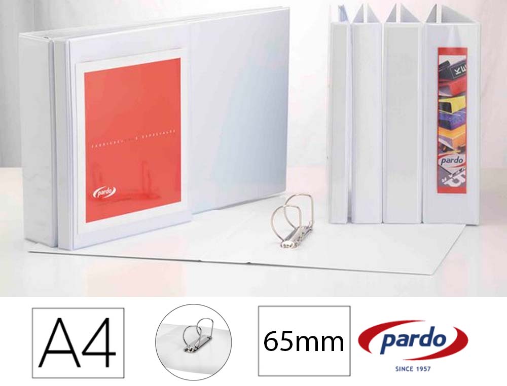 CARPETA CANGURO BASIC 2 ANILLAS 65MM. PARDO PERSONALIZABLE