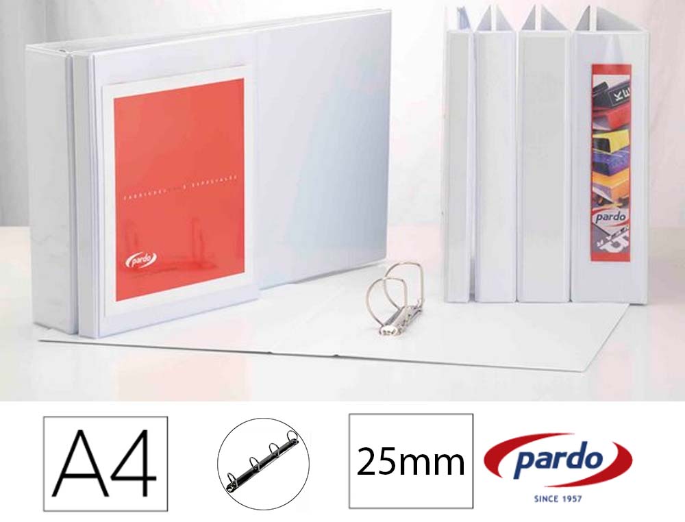 CARPETA CANGURO BASIC 4 ANILLAS 25MM. PARDO PERSONALIZABLE
