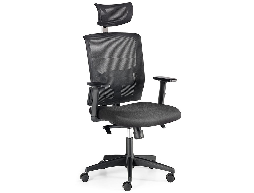 SILLA VIENA RESPALDO MALLA CON BRAZOS REGULABLES